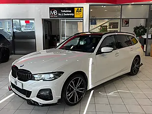 Used 2021 BMW 3 Series M Sport Touring White - Interior and Exterior details 5