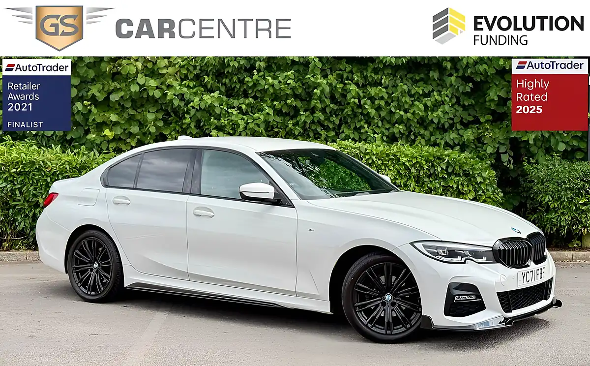Used 2021 BMW 3 Series M Sport White - Front View