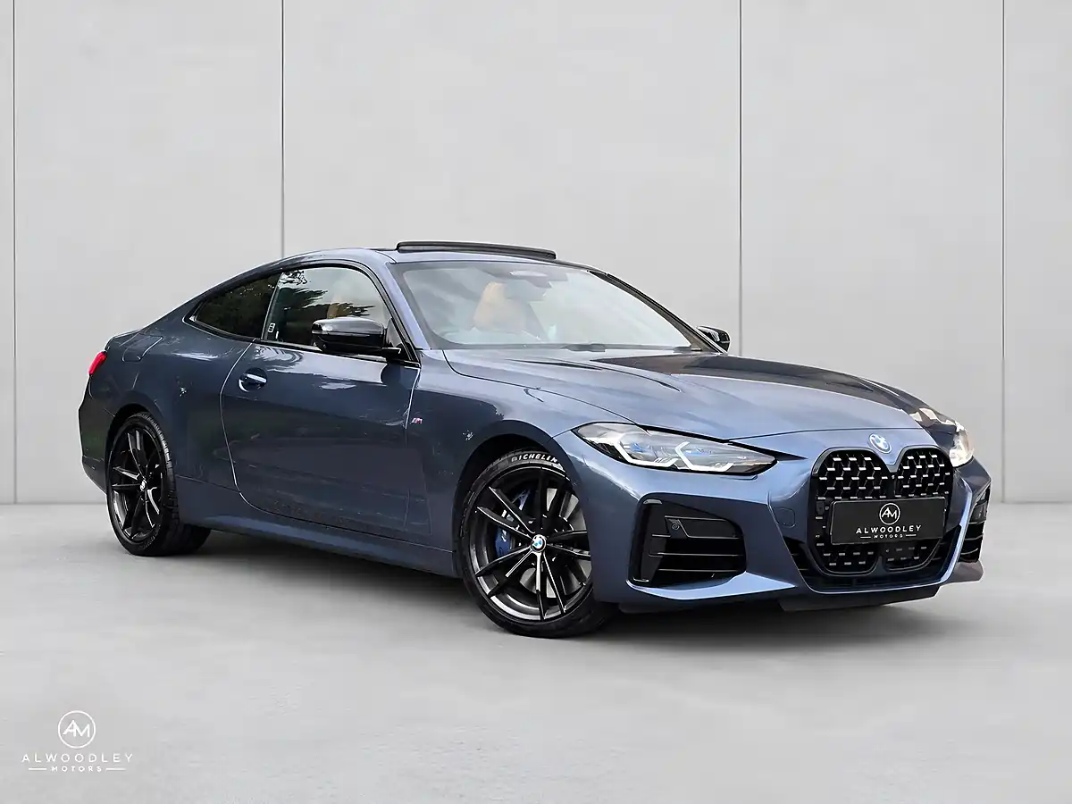 Used 2021 BMW 4 Series Arctic Race Blue - Front View