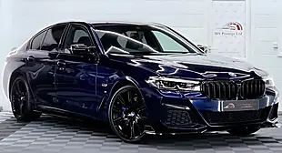 Used 2021 BMW 5 Series M Sport Tanzanite Blue - Interior and Exterior details 2
