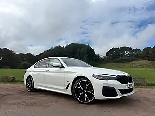Used 2021 BMW 5 Series M Sport White - Interior and Exterior details 10