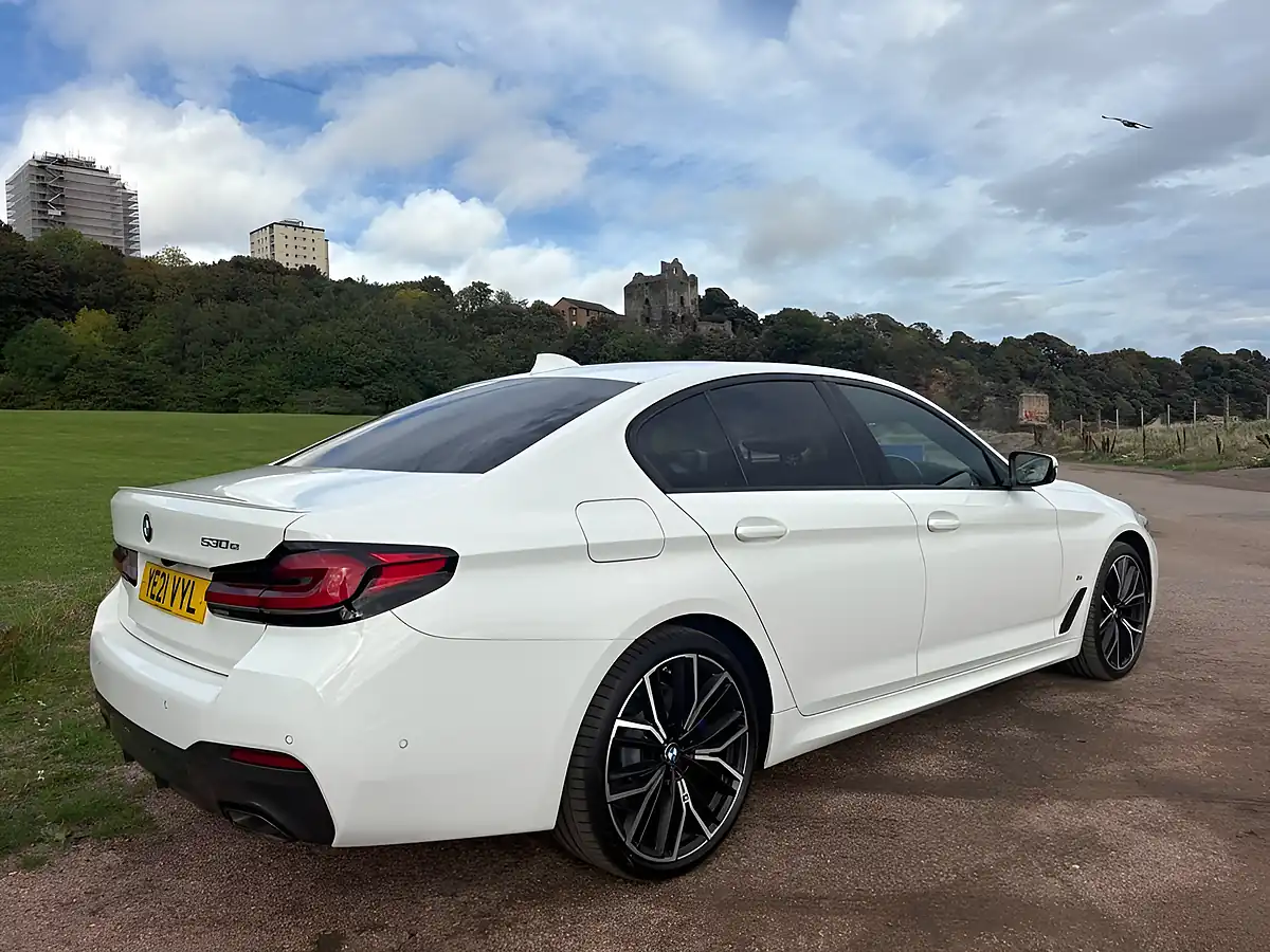Used 2021 BMW 5 Series M Sport White - Interior and Exterior details 12