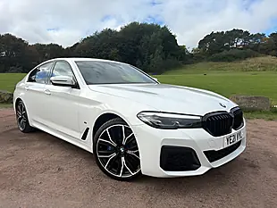 Used 2021 BMW 5 Series M Sport White - Interior and Exterior details 9
