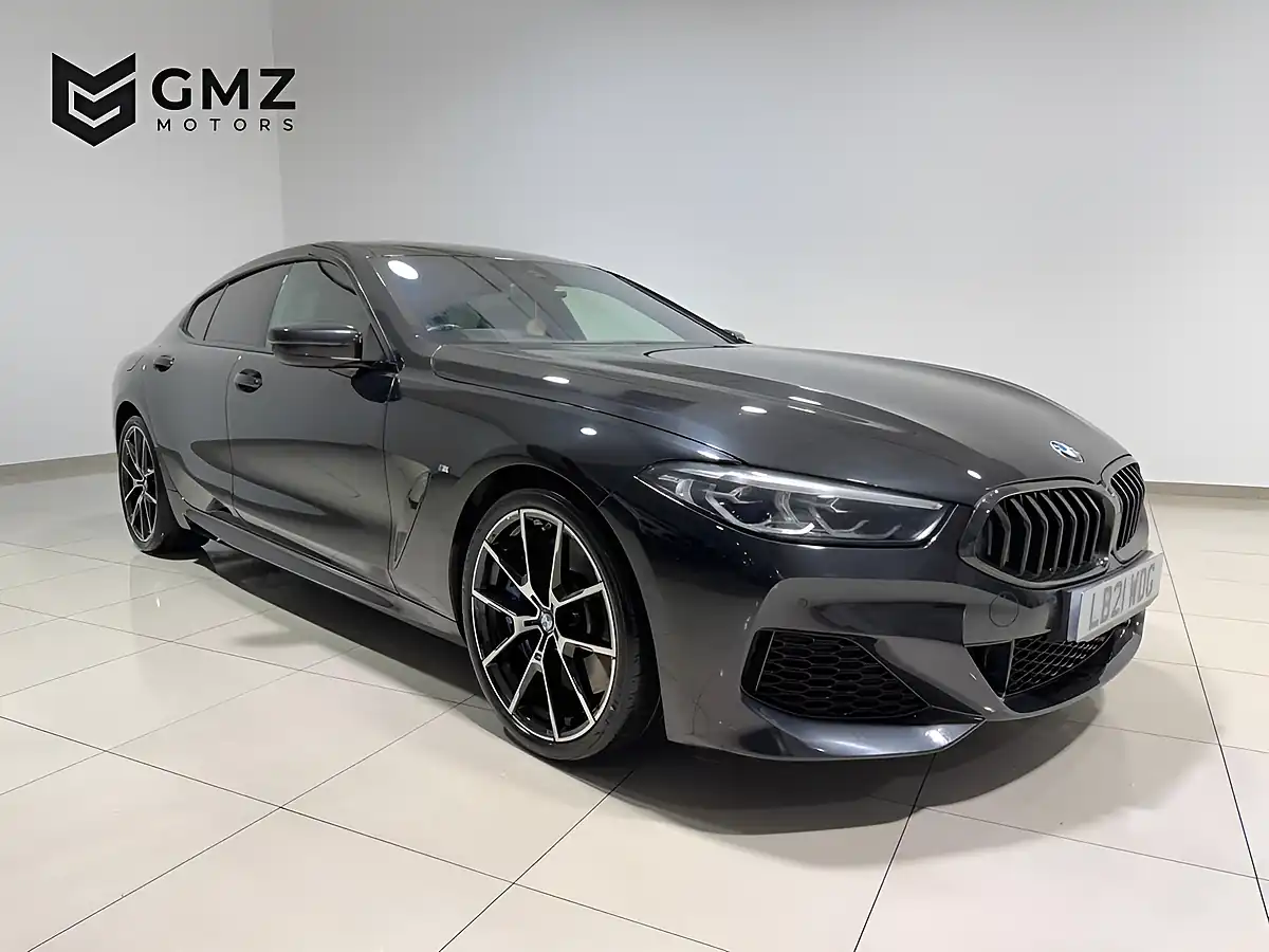 Used 2021 BMW 8 Series Gran Coupe M Sport Black Sapphire - Front View