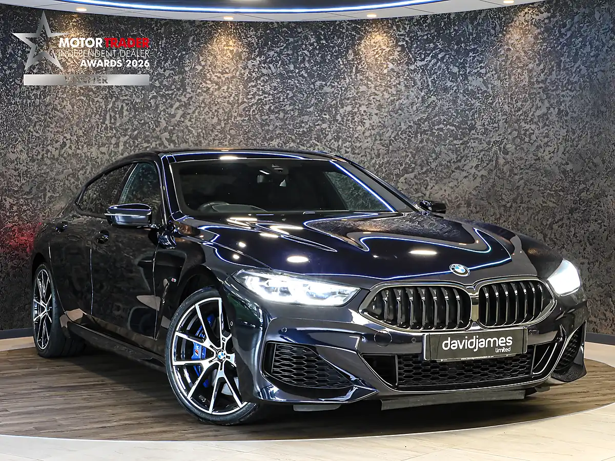 Used 2021 BMW 8 Series Gran Coupe M Sport Carbon Black - Front View