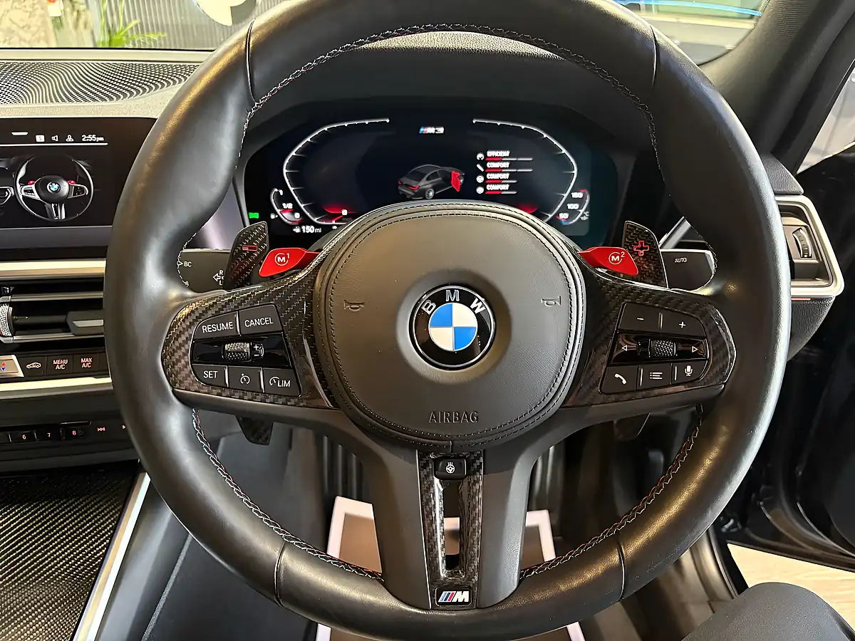 Used 2021 BMW M3 Competition Black Sapphire Metallic Paint - Interior and Exterior details 12
