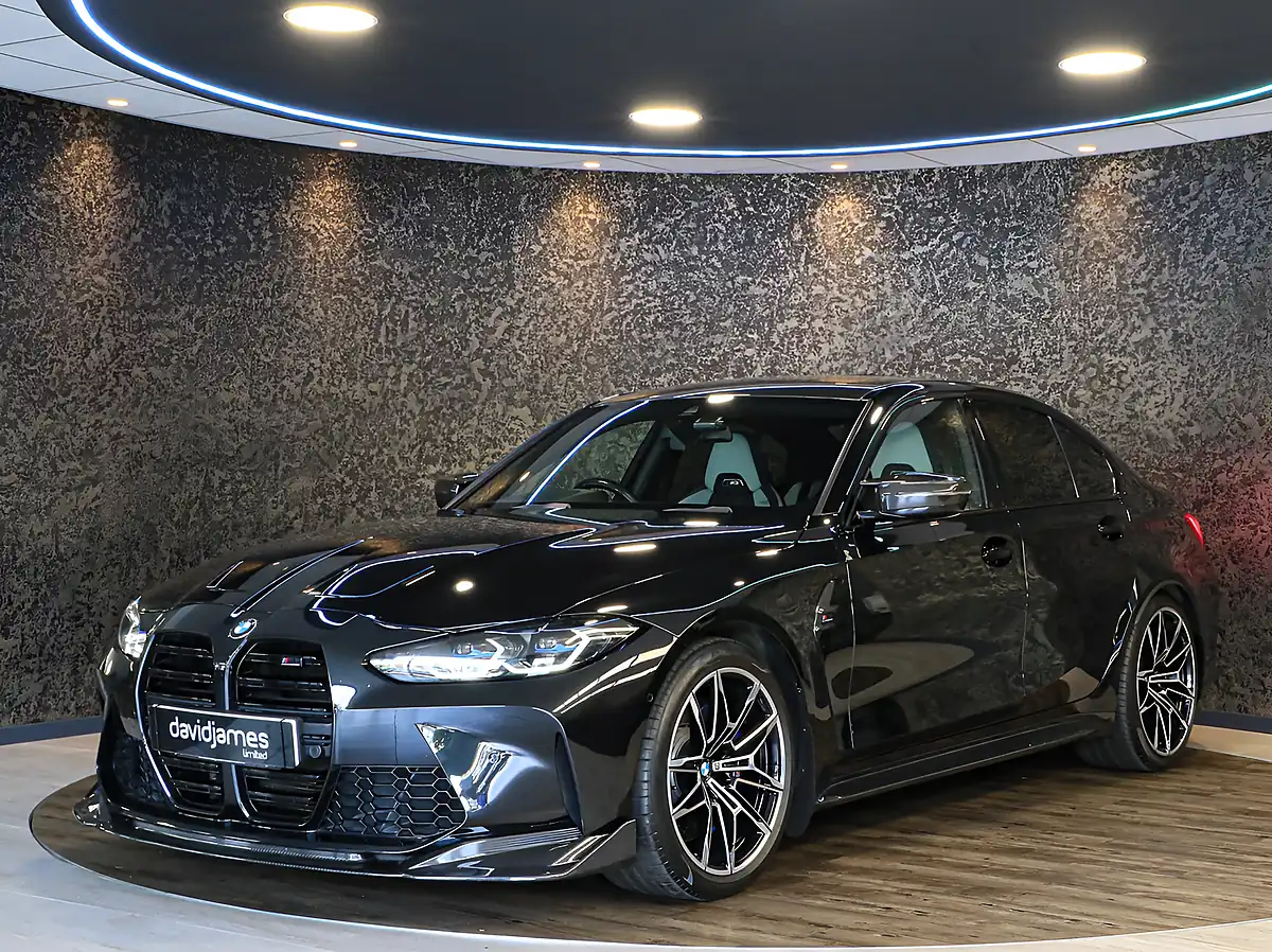 Used 2021 BMW M3 Competition Black Sapphire Metallic Paint - Interior and Exterior details 5