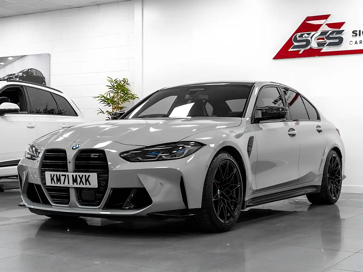 Used 2021 BMW M3 Competition Brooklyn Grey - Interior and Exterior details 2
