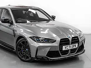 Used 2021 BMW M3 Competition Skyscraper Grey Metallic - Interior and Exterior details 10