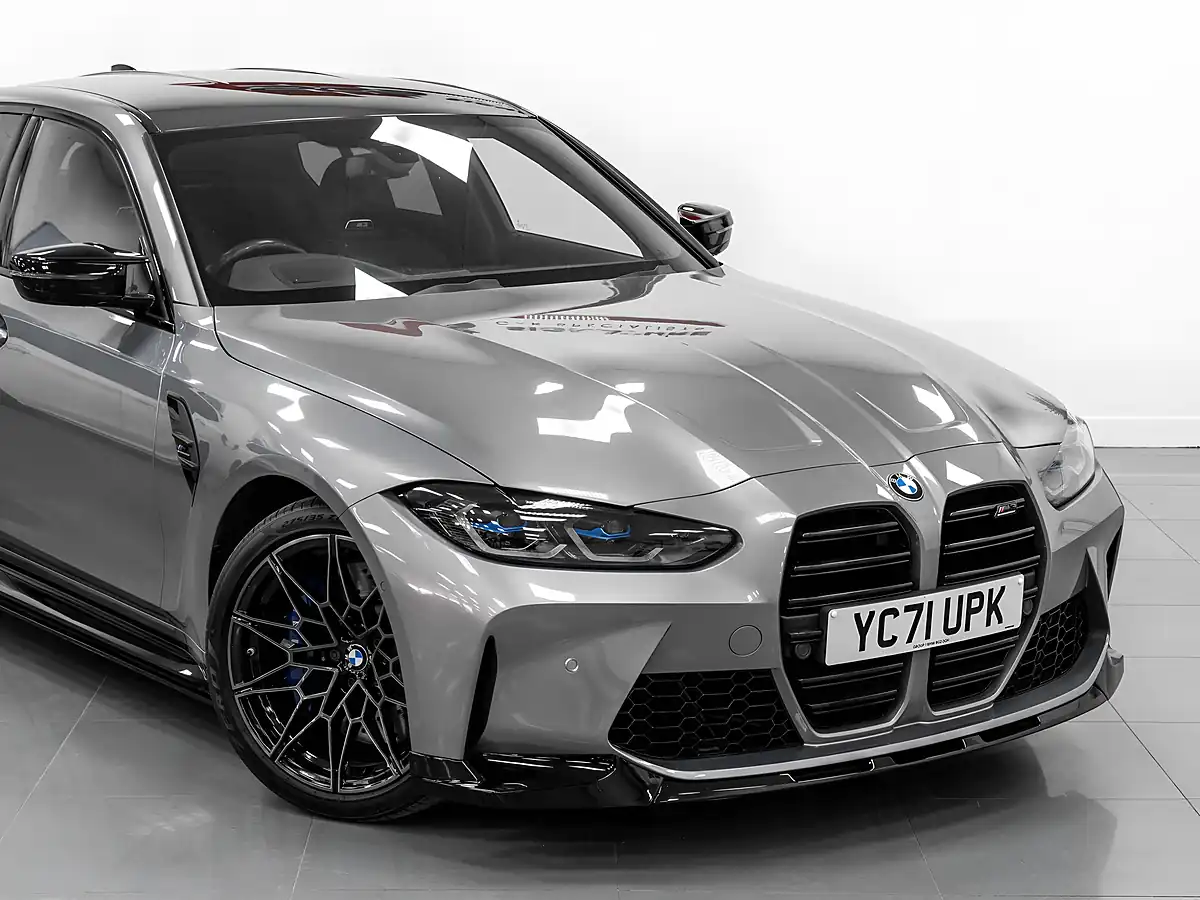 Used 2021 BMW M3 Competition Skyscraper Grey Metallic - Interior and Exterior details 10