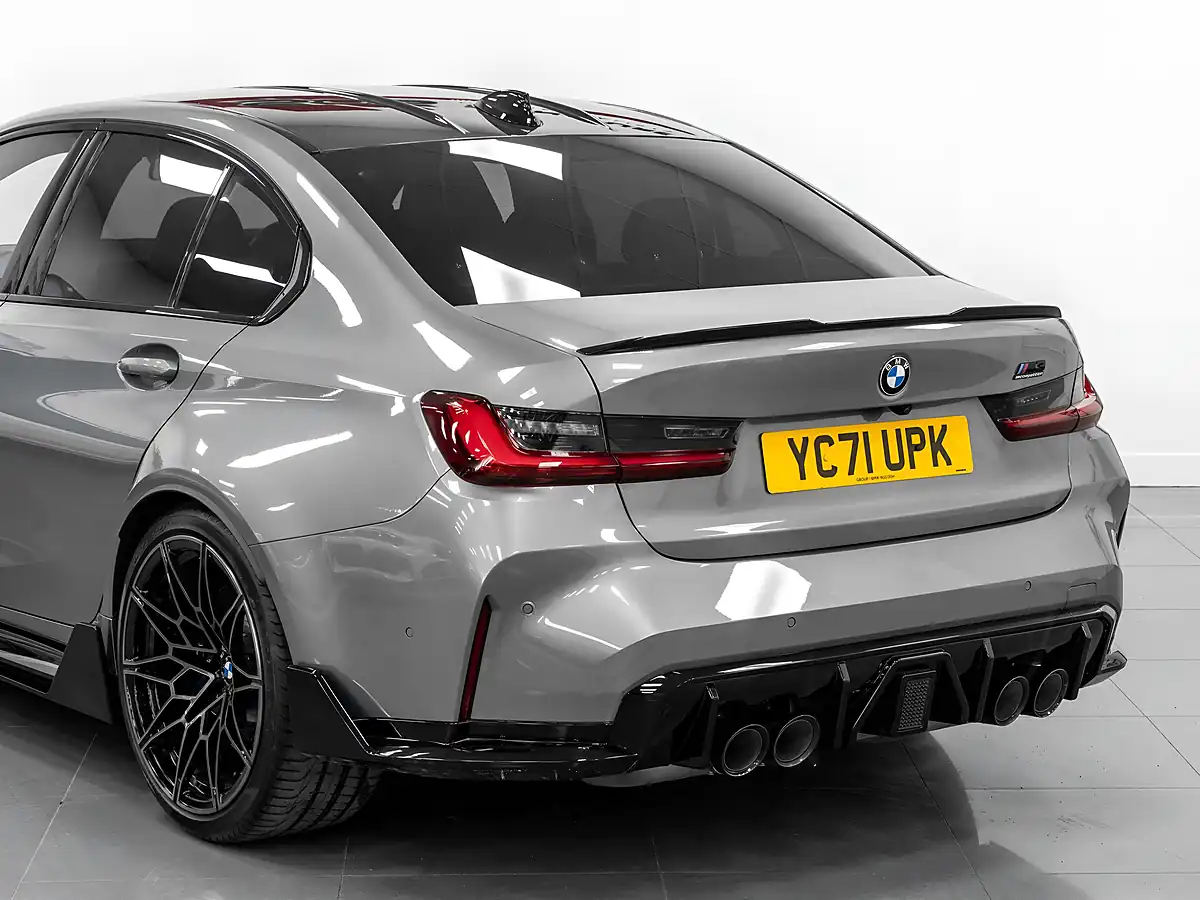 Used 2021 BMW M3 Competition Skyscraper Grey Metallic - Interior and Exterior details 11