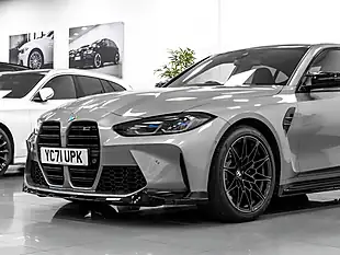 Used 2021 BMW M3 Competition Skyscraper Grey Metallic - Interior and Exterior details 13