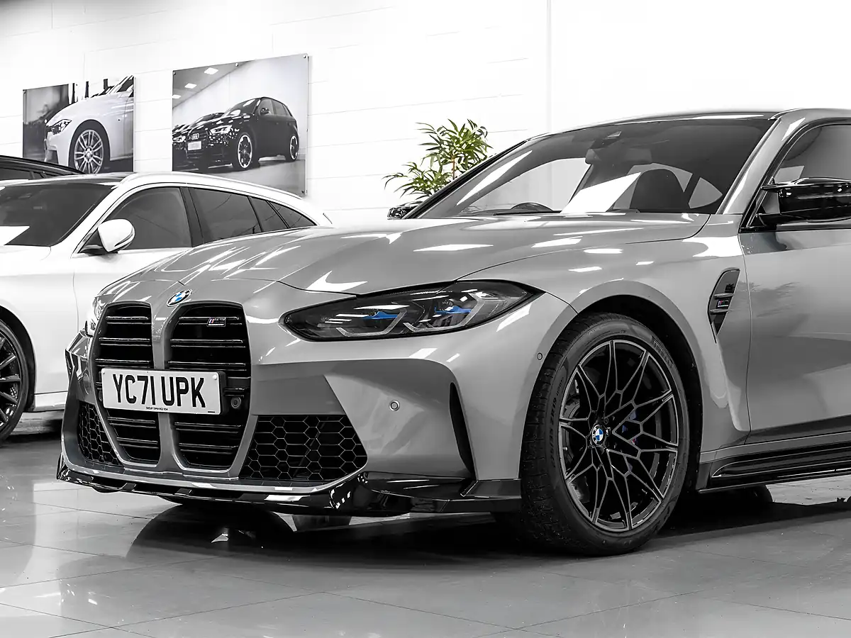 Used 2021 BMW M3 Competition Skyscraper Grey Metallic - Interior and Exterior details 13