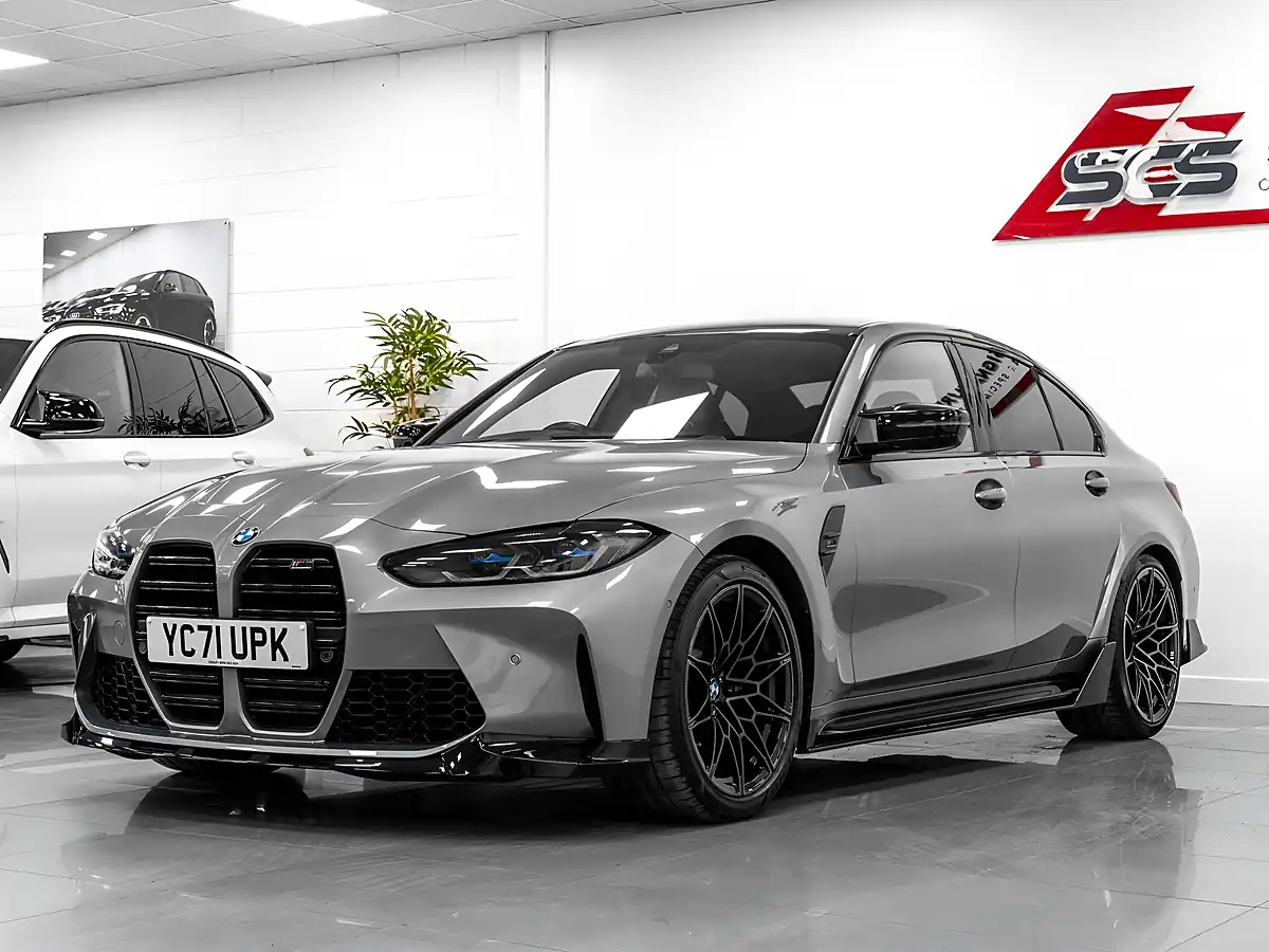Used 2021 BMW M3 Competition Skyscraper Grey Metallic - Interior and Exterior details 2