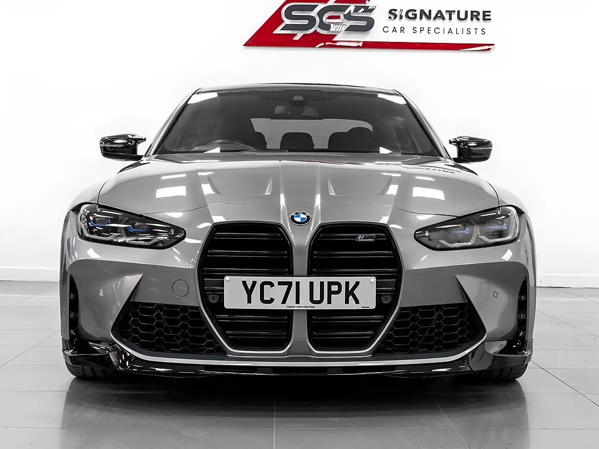 Used 2021 BMW M3 Competition Skyscraper Grey Metallic - Interior and Exterior details 6