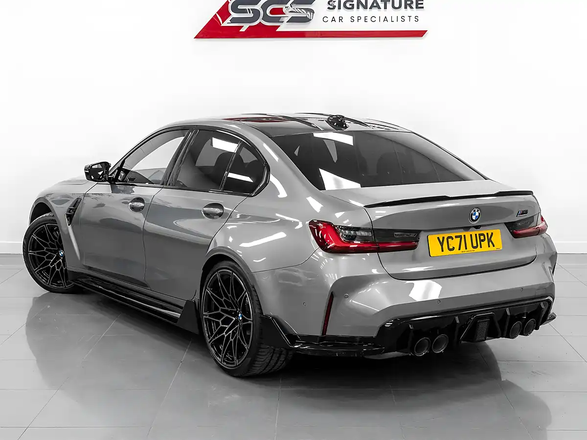 Used 2021 BMW M3 Competition Skyscraper Grey Metallic - Interior and Exterior details 9