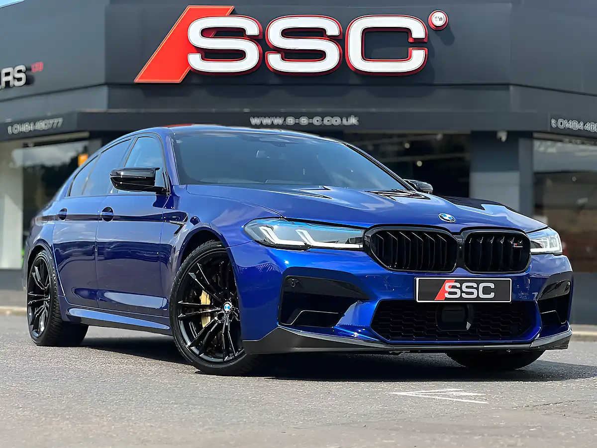 Used 2021 BMW M5 Competition Marina Bay Blue - Front View