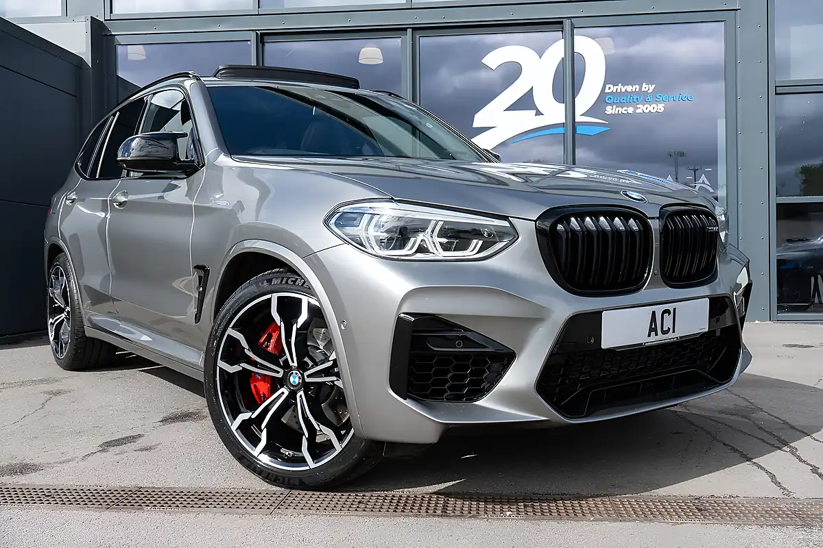 Used 2021 BMW X3 M Competition Donington Grey - Front View