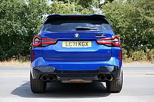 Used 2021 BMW X3 M Competition Marina Bay Blue - Interior and Exterior details 5