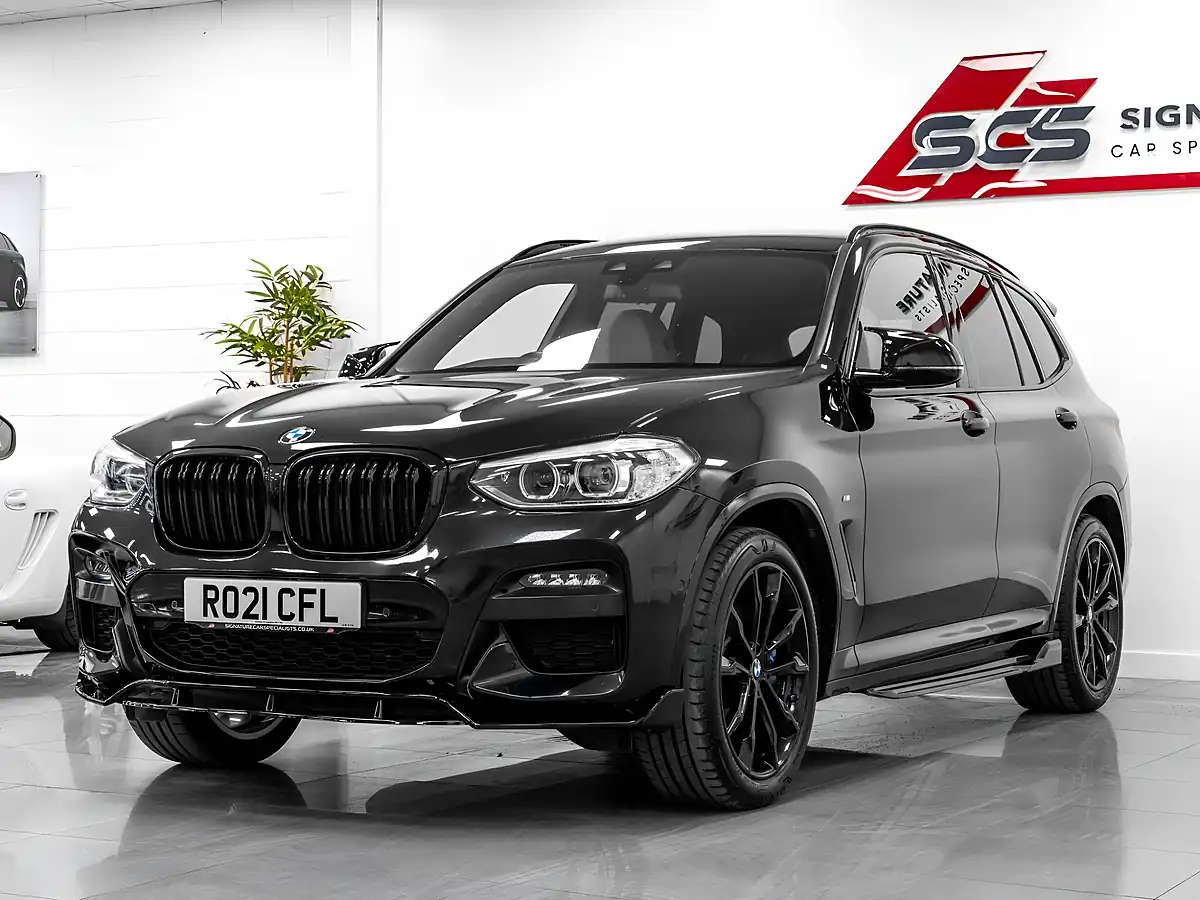 Used 2021 BMW X3 M Sport Black Sapphire - Front View