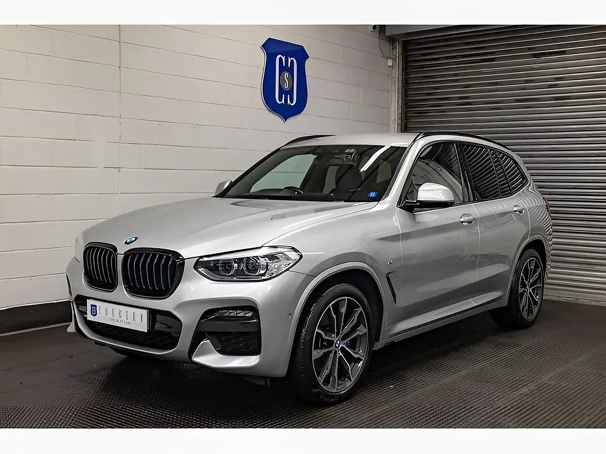 Used 2021 BMW X3 M Sport Glacier Silver - Front View