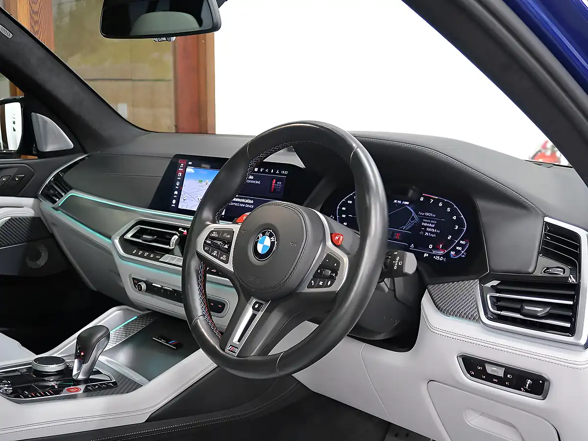 Used 2021 BMW X5 M Competition Marina Bay Blue - Interior and Exterior details 10