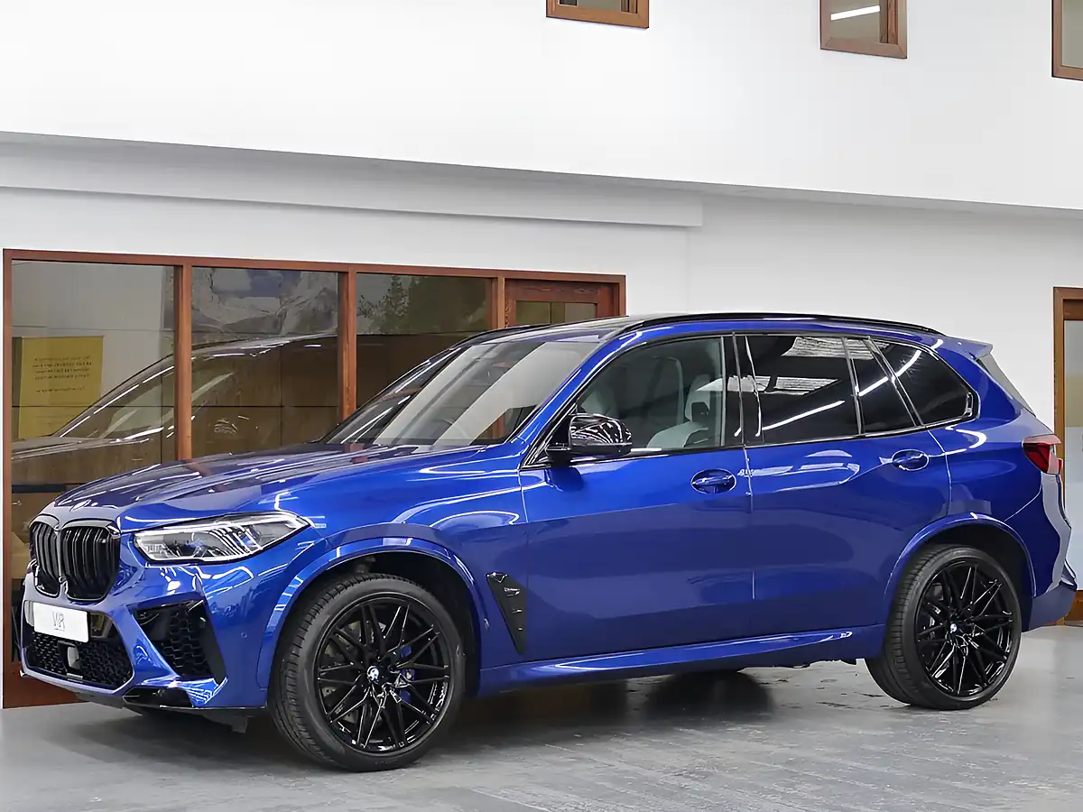 Used 2021 BMW X5 M Competition Marina Bay Blue - Interior and Exterior details 4