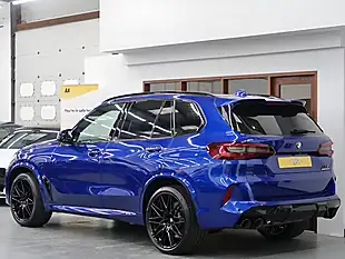 Used 2021 BMW X5 M Competition Marina Bay Blue - Interior and Exterior details 5