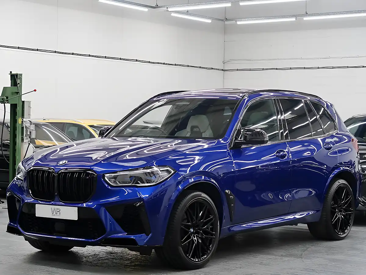 Used 2021 BMW X5 M Competition Marina Bay Blue - Interior and Exterior details 8