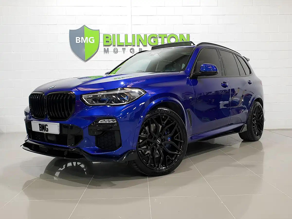 Used 2021 BMW X5 M Sport Blue - Interior and Exterior details 3