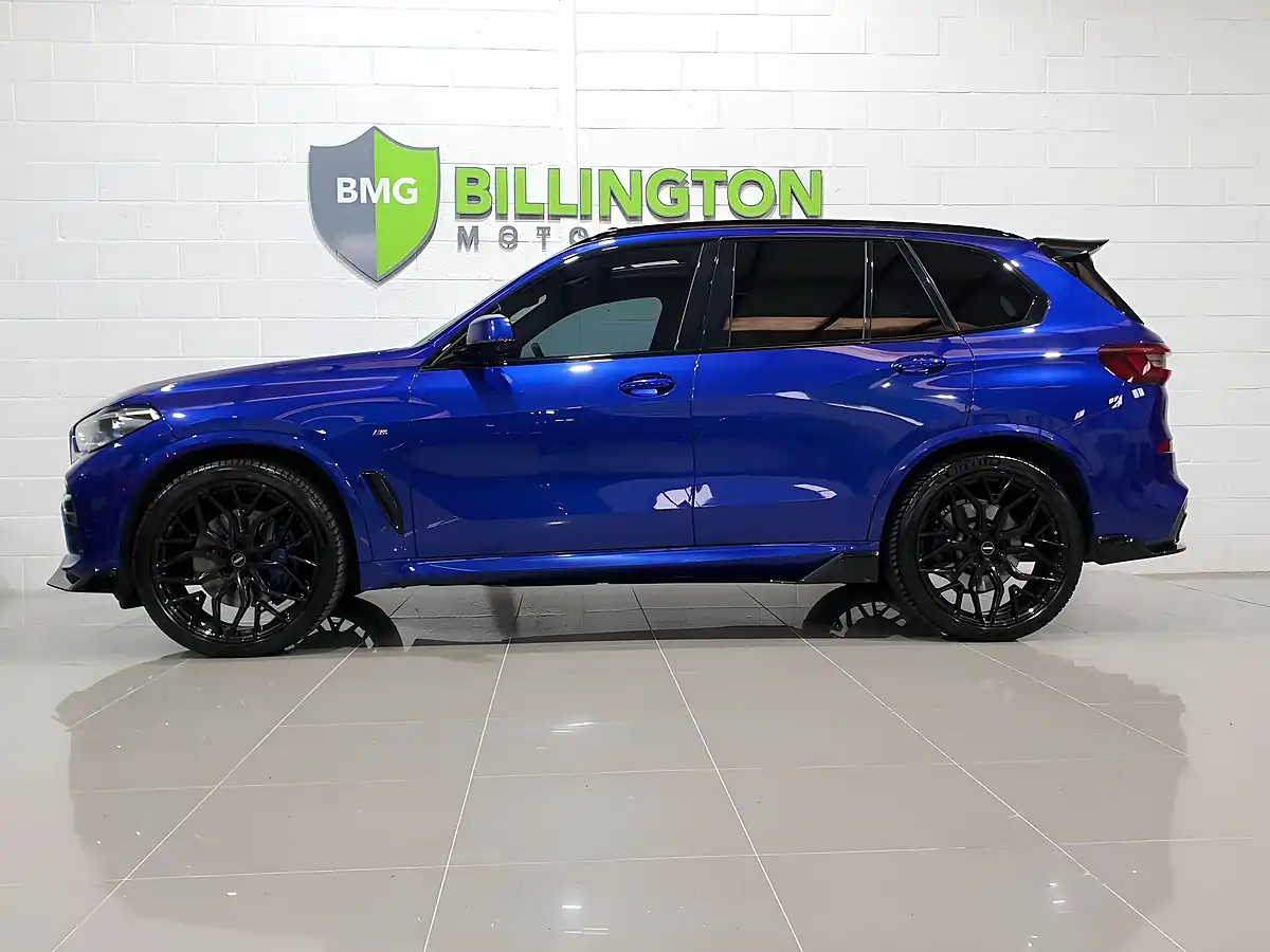 Used 2021 BMW X5 M Sport Blue - Interior and Exterior details 4