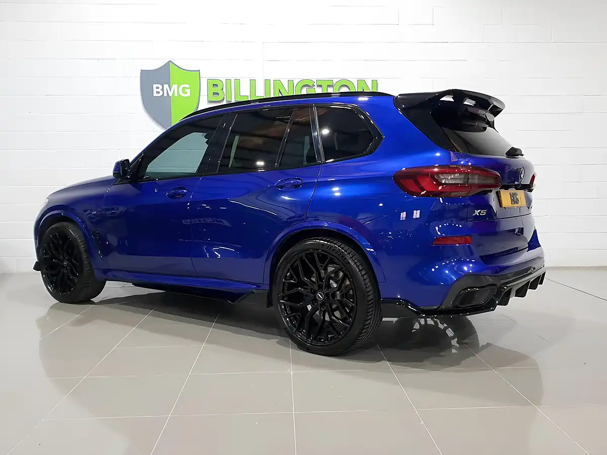 Used 2021 BMW X5 M Sport Blue - Interior and Exterior details 5