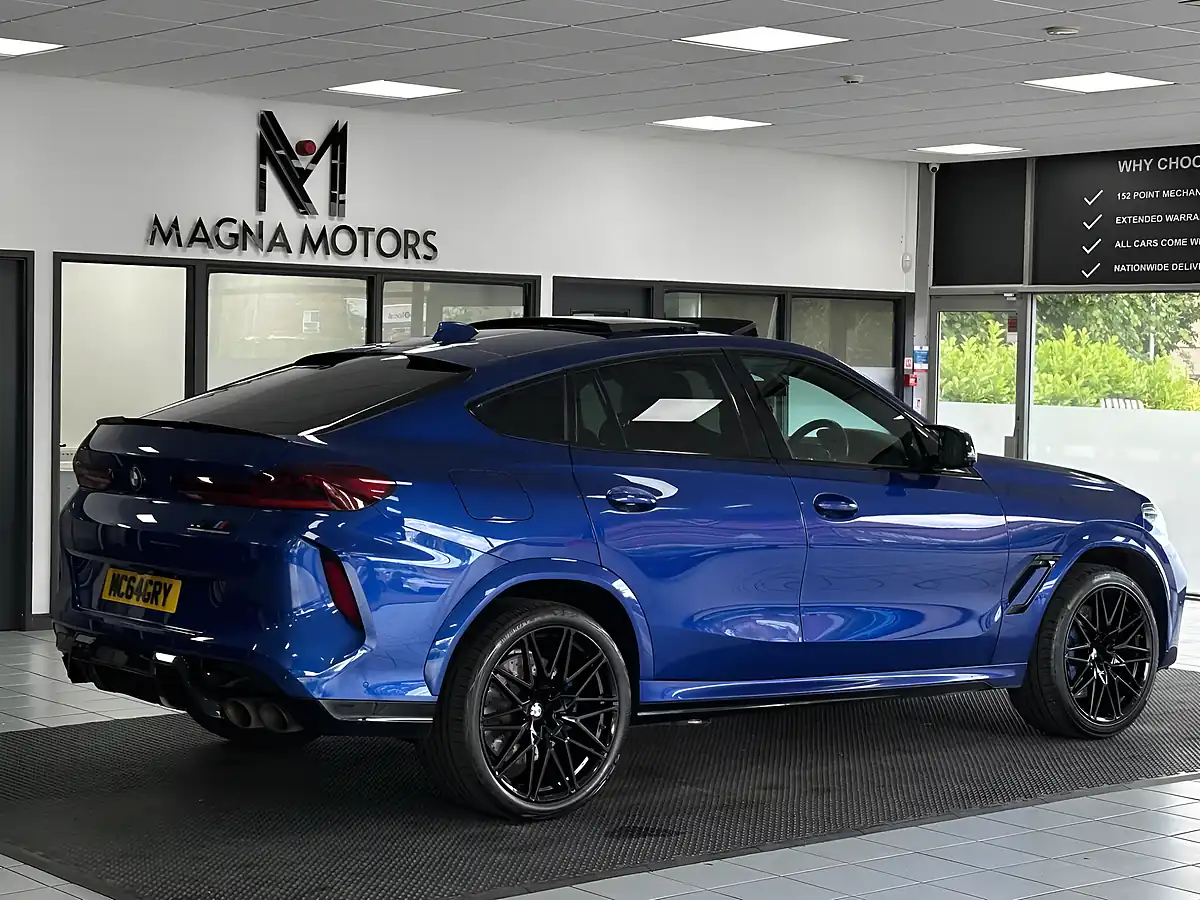 Used 2021 BMW X6 M Competition Blue - Interior and Exterior details 11