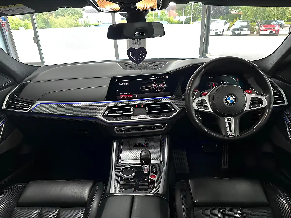 Used 2021 BMW X6 M Competition Blue - Interior and Exterior details 12