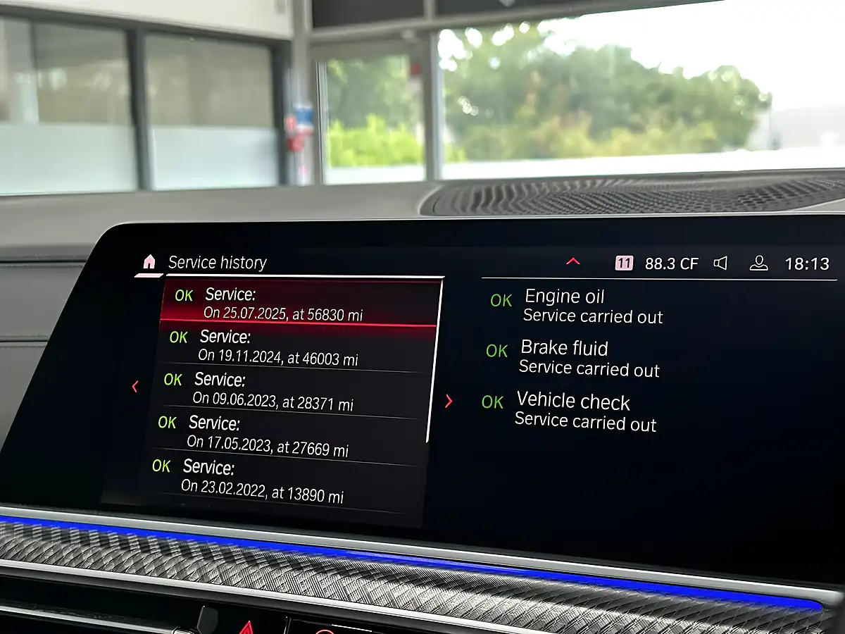 Used 2021 BMW X6 M Competition Blue - Interior and Exterior details 17