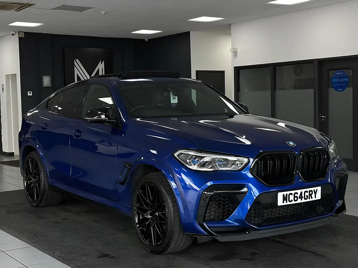 Used 2021 BMW X6 M Competition Blue - Interior and Exterior details 2