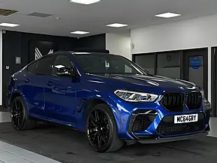 Used 2021 BMW X6 M Competition Blue - Interior and Exterior details 3