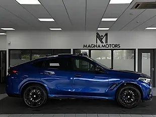 Used 2021 BMW X6 M Competition Blue - Interior and Exterior details 4