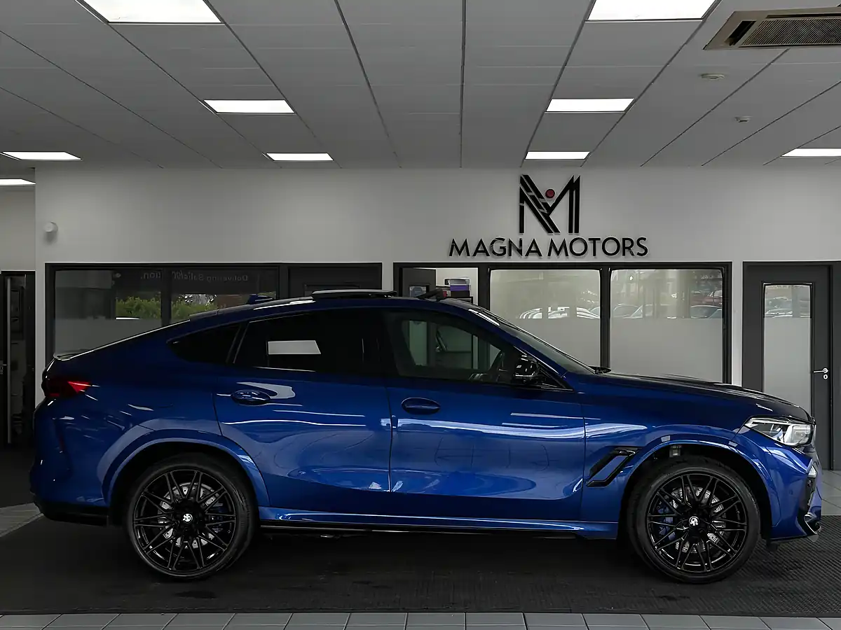 Used 2021 BMW X6 M Competition Blue - Interior and Exterior details 4