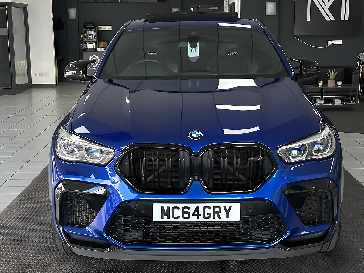 Used 2021 BMW X6 M Competition Blue - Interior and Exterior details 6