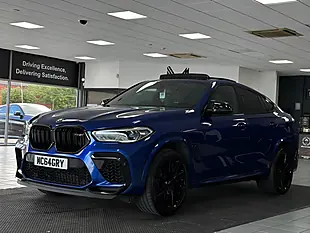Used 2021 BMW X6 M Competition Blue - Interior and Exterior details 9