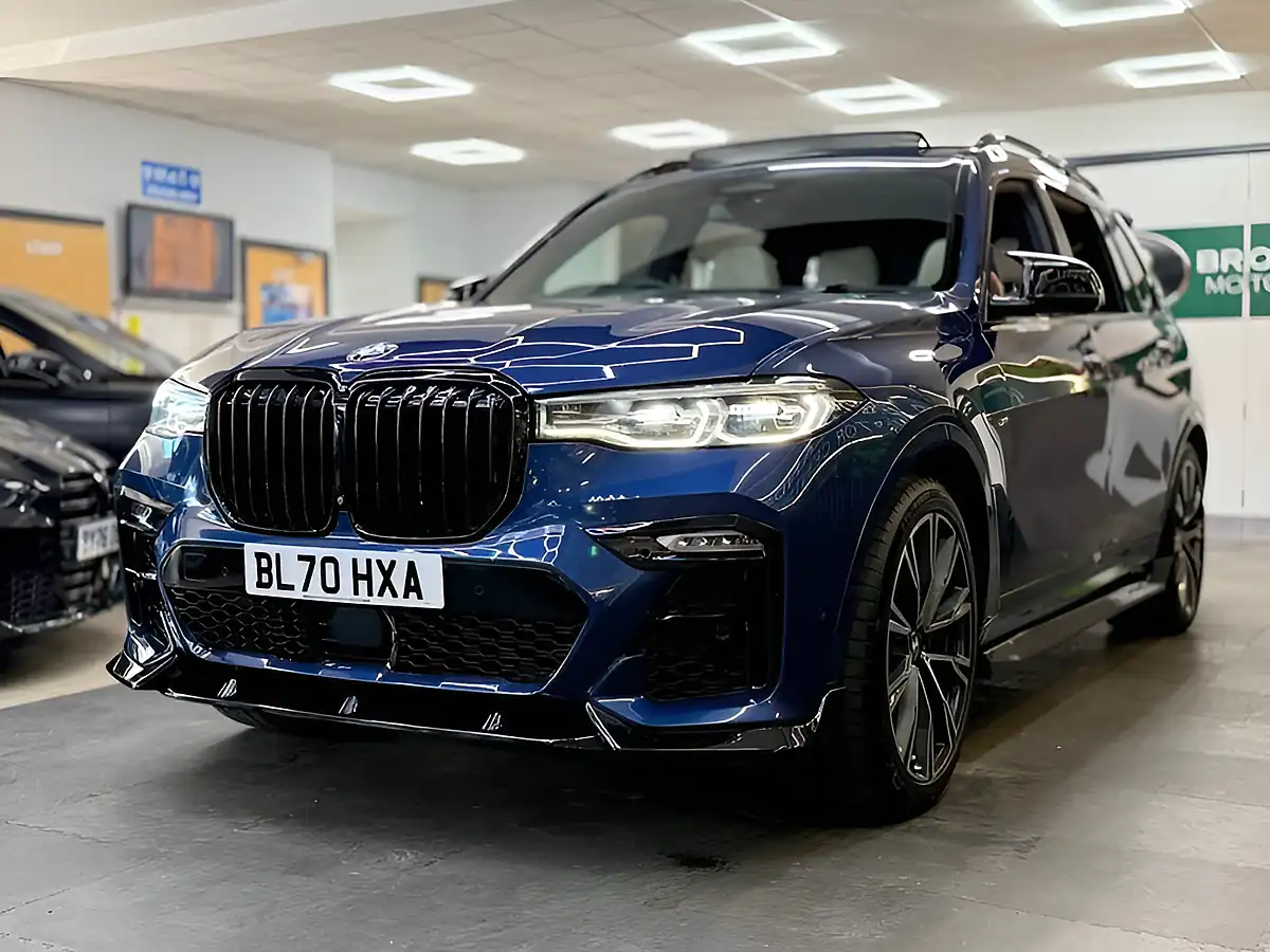 Used 2021 BMW X7 4X Services & Huge Spec Blue - Interior and Exterior details 7