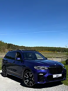 Used 2021 BMW X7 M Sport Blue - Interior and Exterior details 2