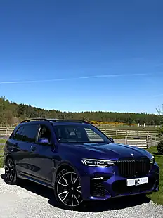 Used 2021 BMW X7 M Sport Blue - Interior and Exterior details 2