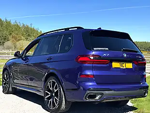 Used 2021 BMW X7 M Sport Blue - Interior and Exterior details 3