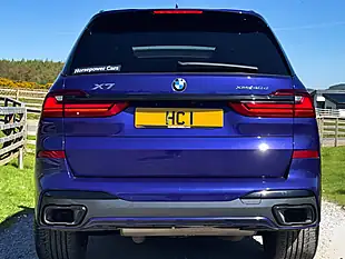 Used 2021 BMW X7 M Sport Blue - Interior and Exterior details 6