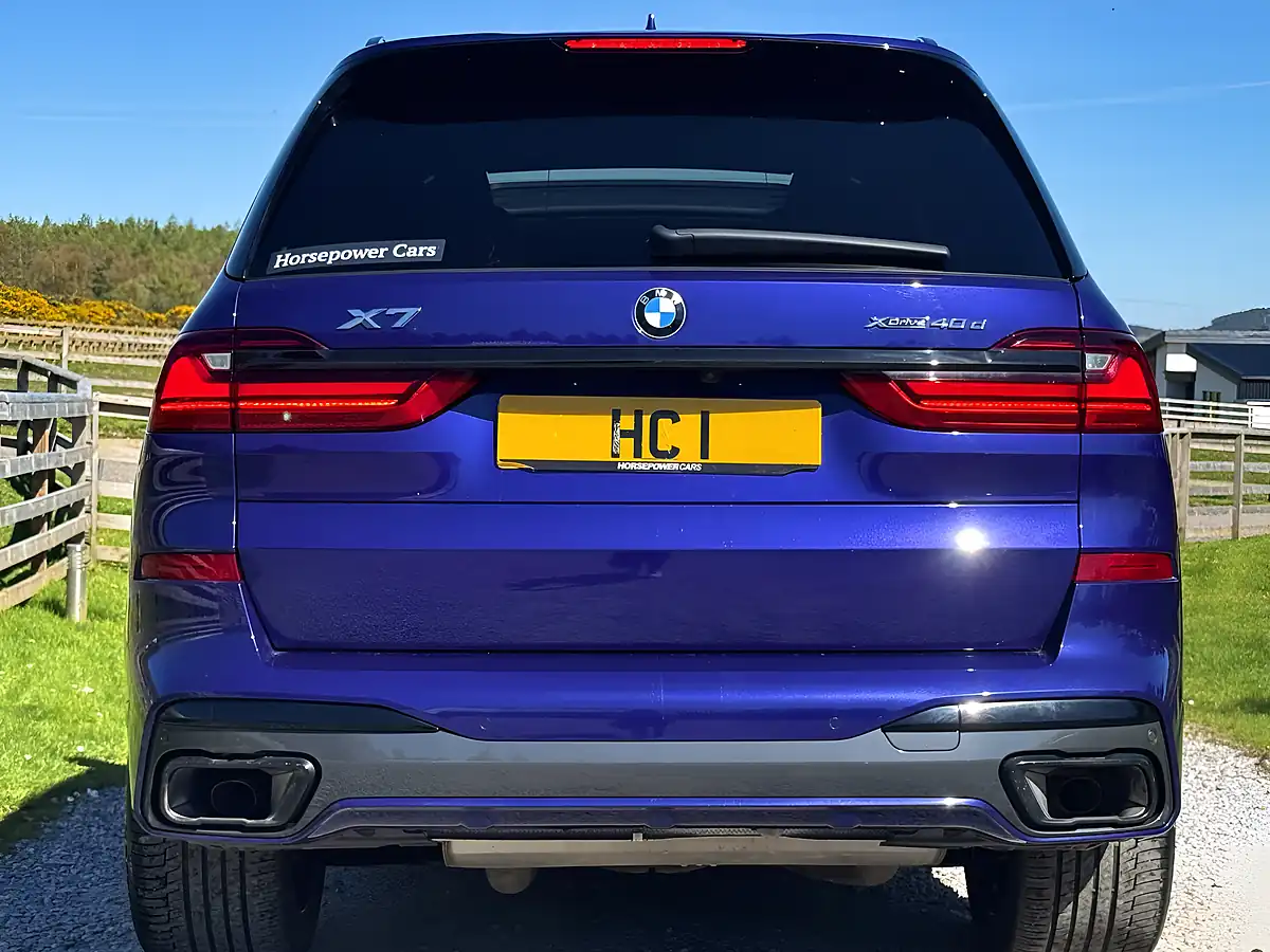 Used 2021 BMW X7 M Sport Blue - Interior and Exterior details 6