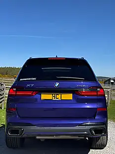 Used 2021 BMW X7 M Sport Blue - Interior and Exterior details 7