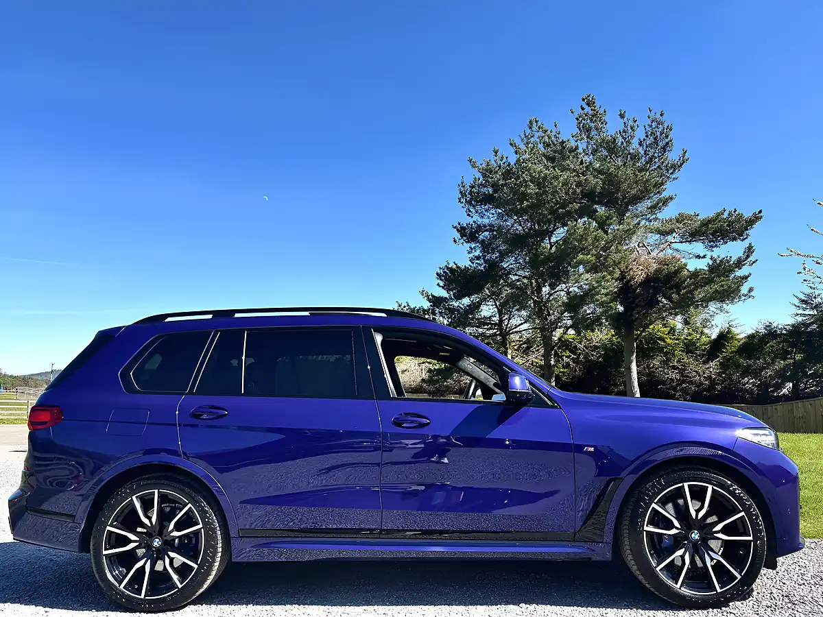 Used 2021 BMW X7 M Sport Blue - Interior and Exterior details 8