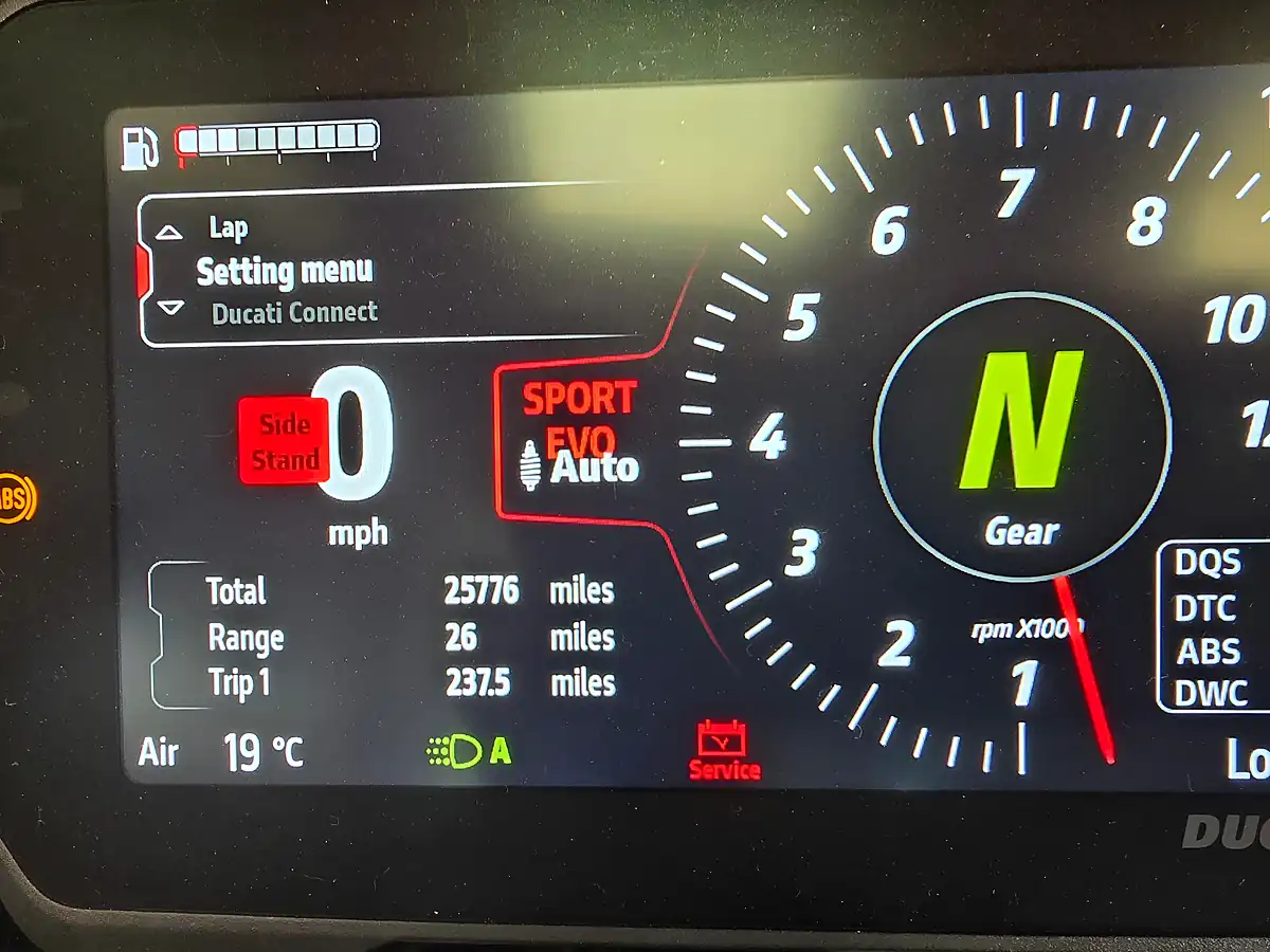 Used 2021 Ducati Multistrada V4 S Full Red - Interior and Exterior details 13